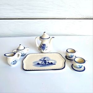 Doll Porcelain Tableware Set Porcelain Holland Toys Vintage